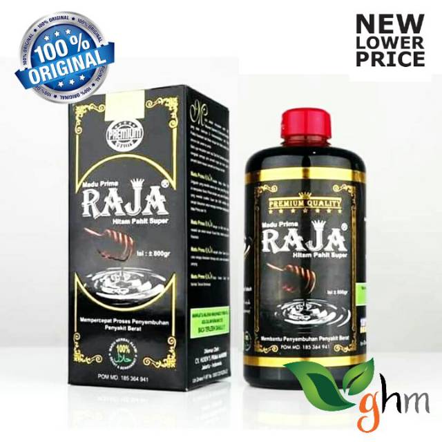 

( Asli 100% ) MADU HITAM PAHIT RAJA 800 gr | madu prima raja