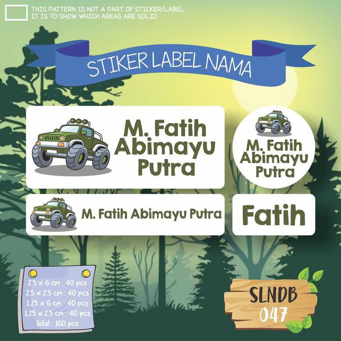 

[[BISA COD]] SLNDB-047 stiker label nama anak kartun cars tank cute boy waterproof PROMO Kode 272
