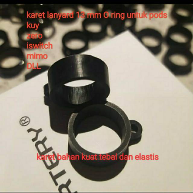 

Karet lanyard O ring 13mm bahan kuat tebal elastis