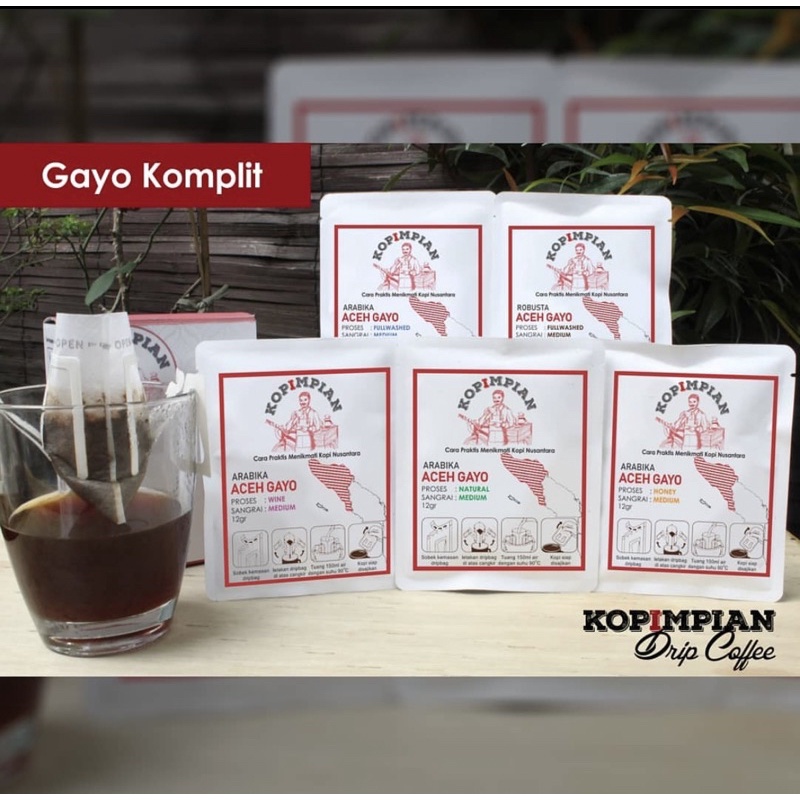 

kopi drip gayo komplit