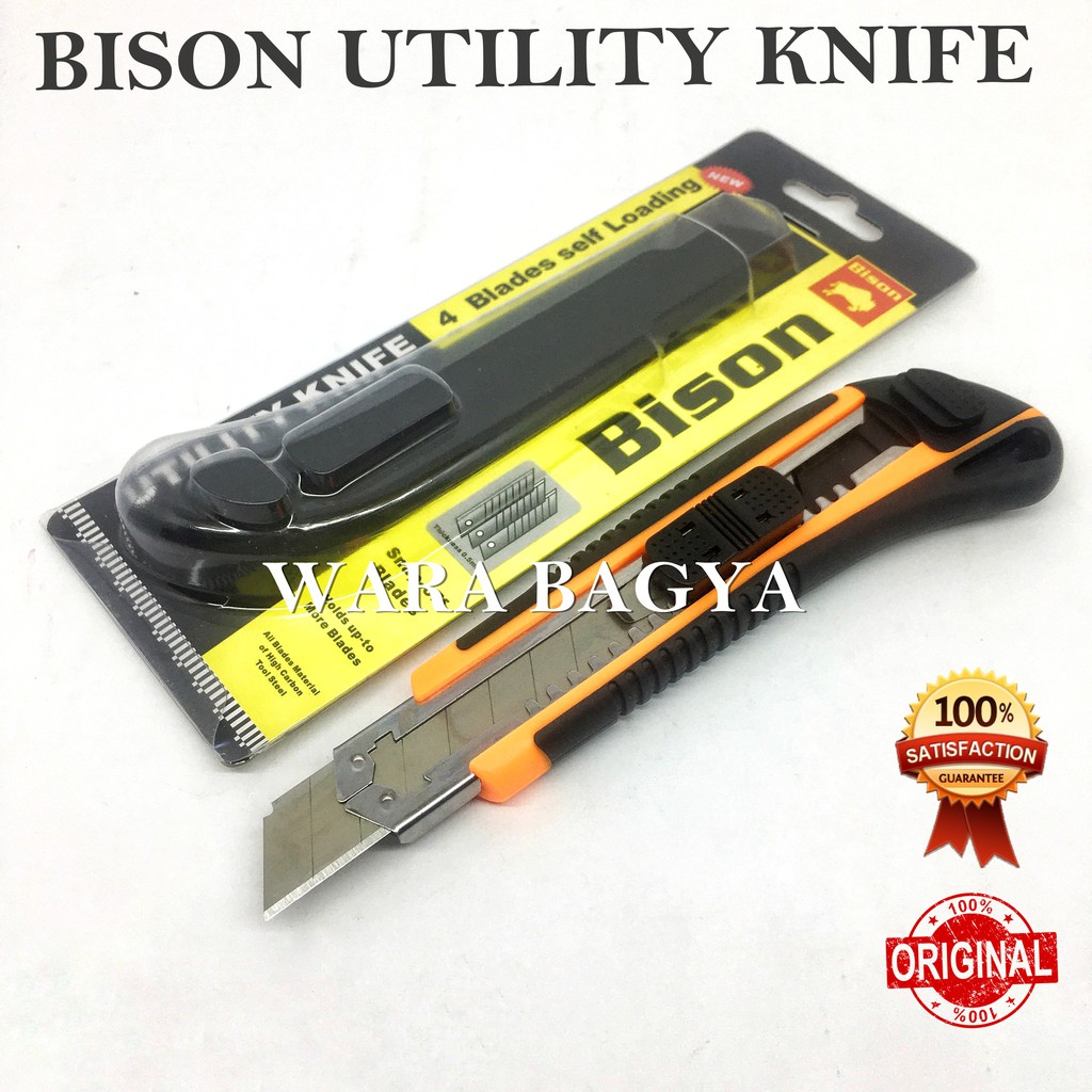 

Cutter Bison Utility Knife 4 Blades Self Loading Kater
