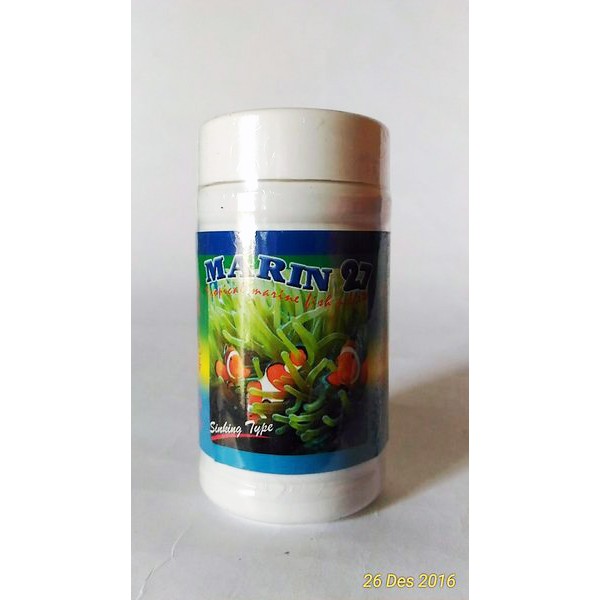 Marin27 Pelet Ikan Hias Laut Makanan Cichlid Original 50gram