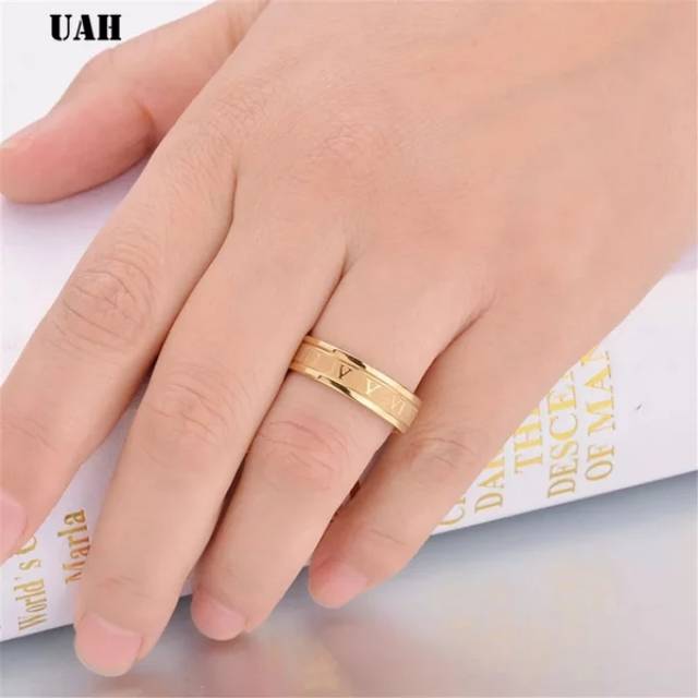 Cincin Titanium Pria Cowok Keren