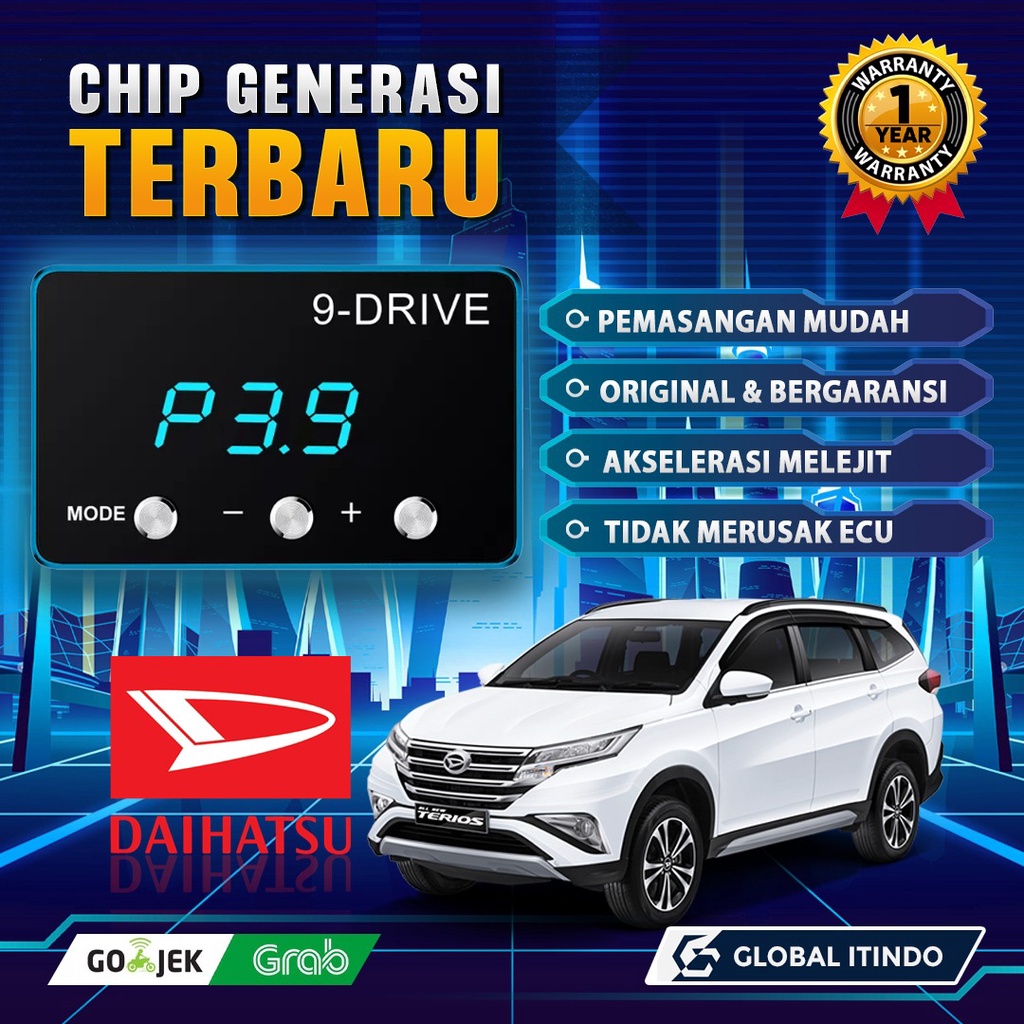 9 Drive Daihatsu All New Terios Piggyback Throttle Controller ECU Remap