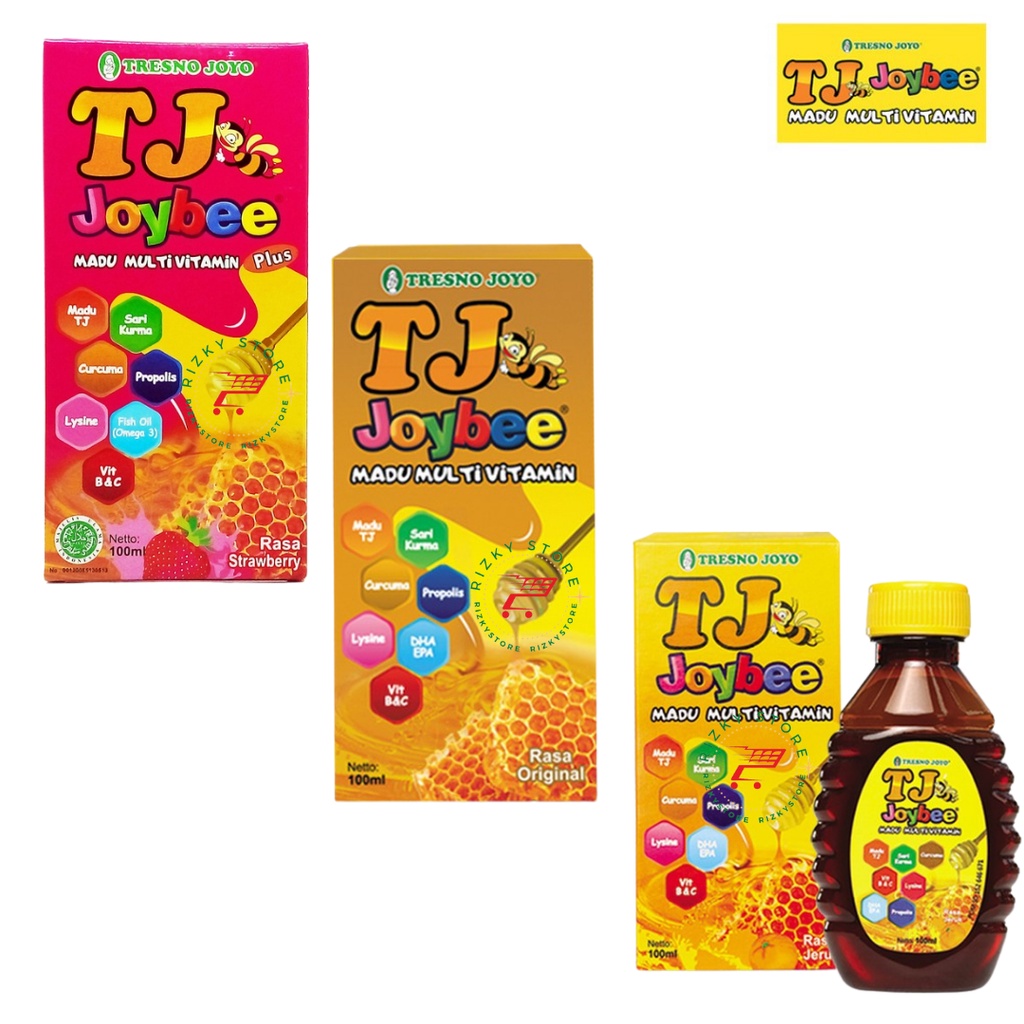 

MADU TJ JOYBEE 100ml MADU MULTIVITAMIN PLUS/Original/Jeruk/Strawberry