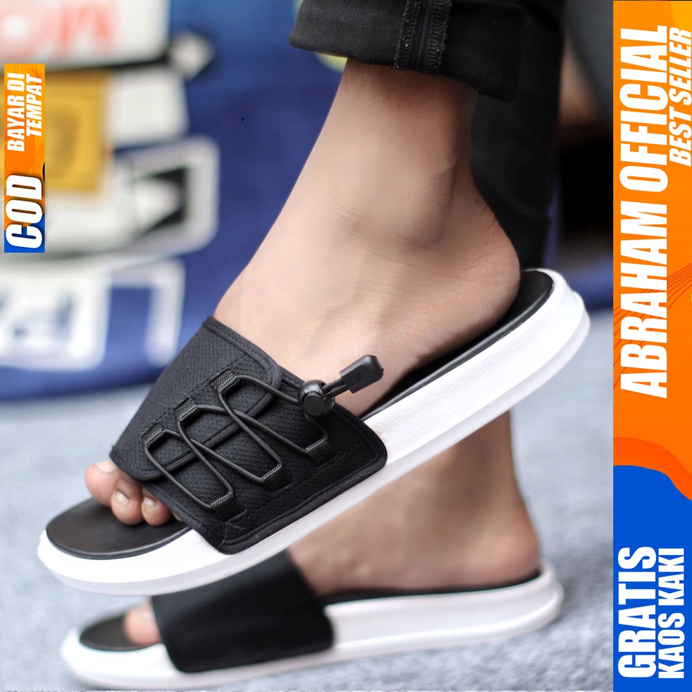 Sandal Casual Pria Sandal Slide Pria Sendal Selop Cowok Fashion Terbaru Keren