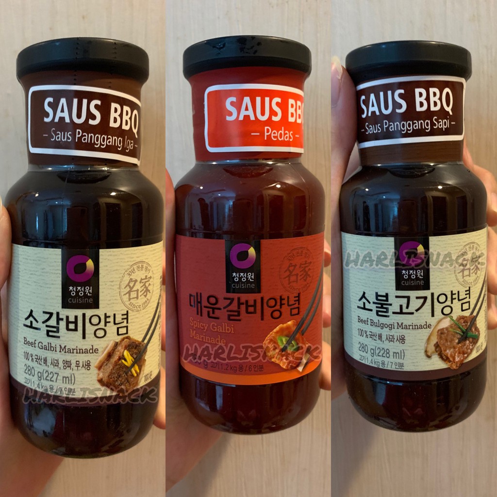 

[280gr] Chung Jung Won BBQ Beef Galbi Marinade / Beef Bulgogi Marinade / Spicy Galbi Marinade