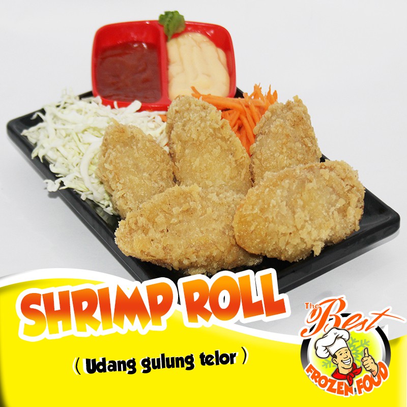 

Shrimp roll naget ( Udang gulung telor ) nugget frozen food naget udang