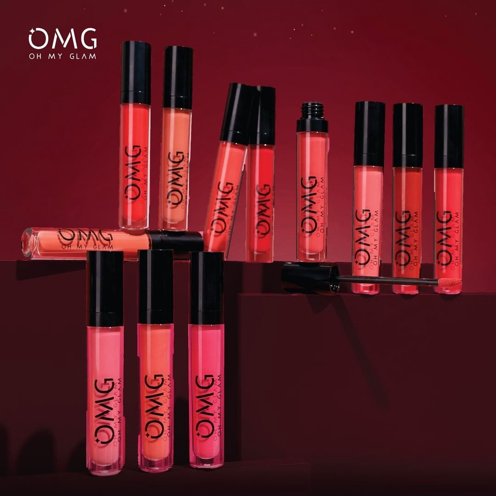 ✨LACIKOSME✨ OMG OH MY GLAM MATTE KISS LIP CREAM 3.5g ( LIPSTICK LIPSTIK LIPCREAM )