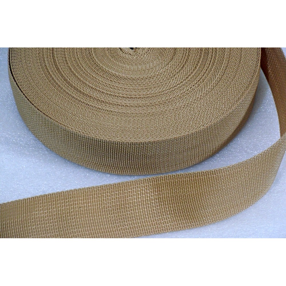 Webbing Tas Warna Cream / Krem Lebar 3,8 cm Meteran