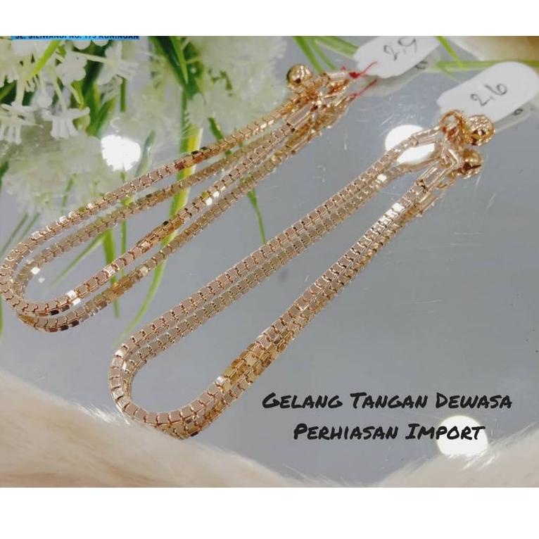 SRY.25Au22ᴸ– (Anti Karat) GELANG TANGAN MILANO REPLIKA EMAS