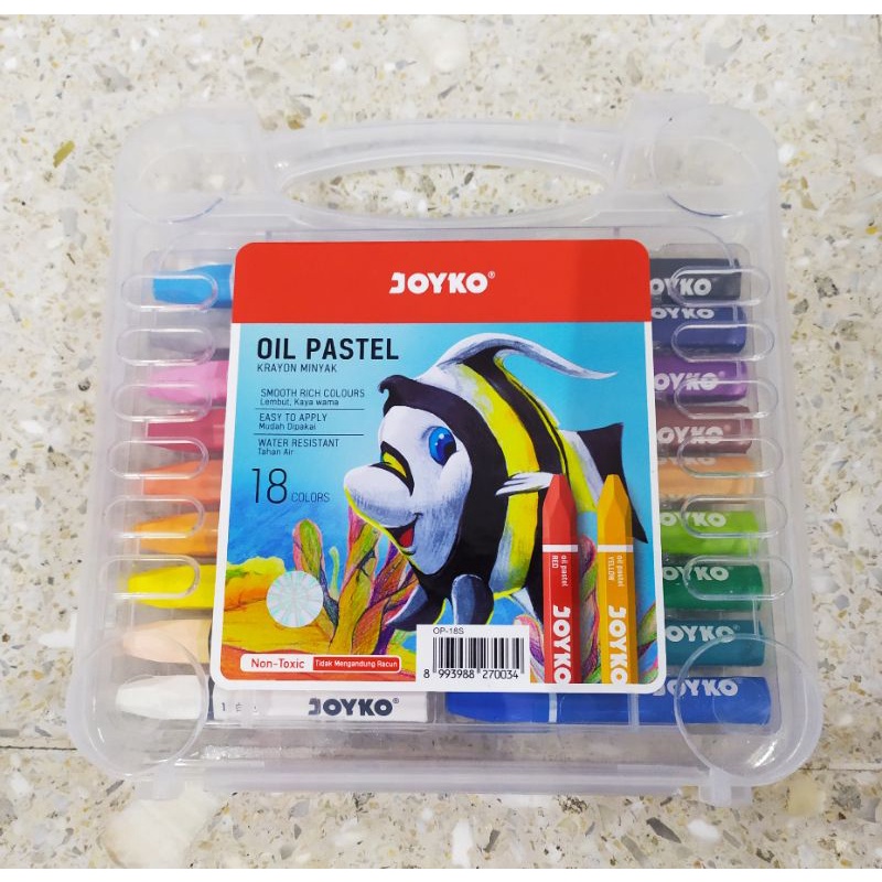 

RK Crayon Joyko Oil Pastel 18 Warna