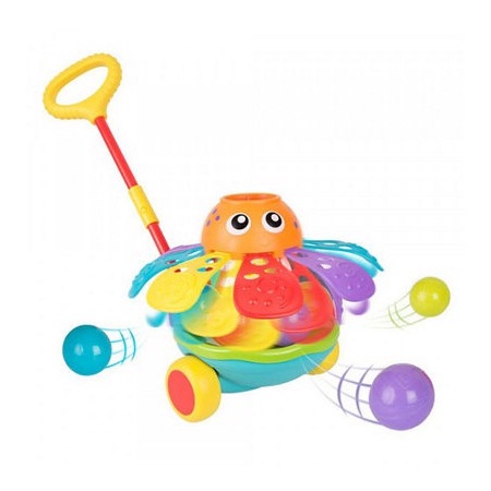 Playgro Baby Pushalong Ball Popping Octopus