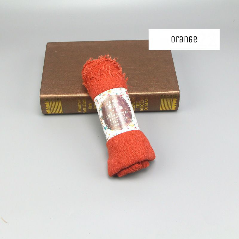 Crinkle Scarf 20 Warna / Crinkle hijab / Pashmina Rawis / Pashmina Crinkle-Orange