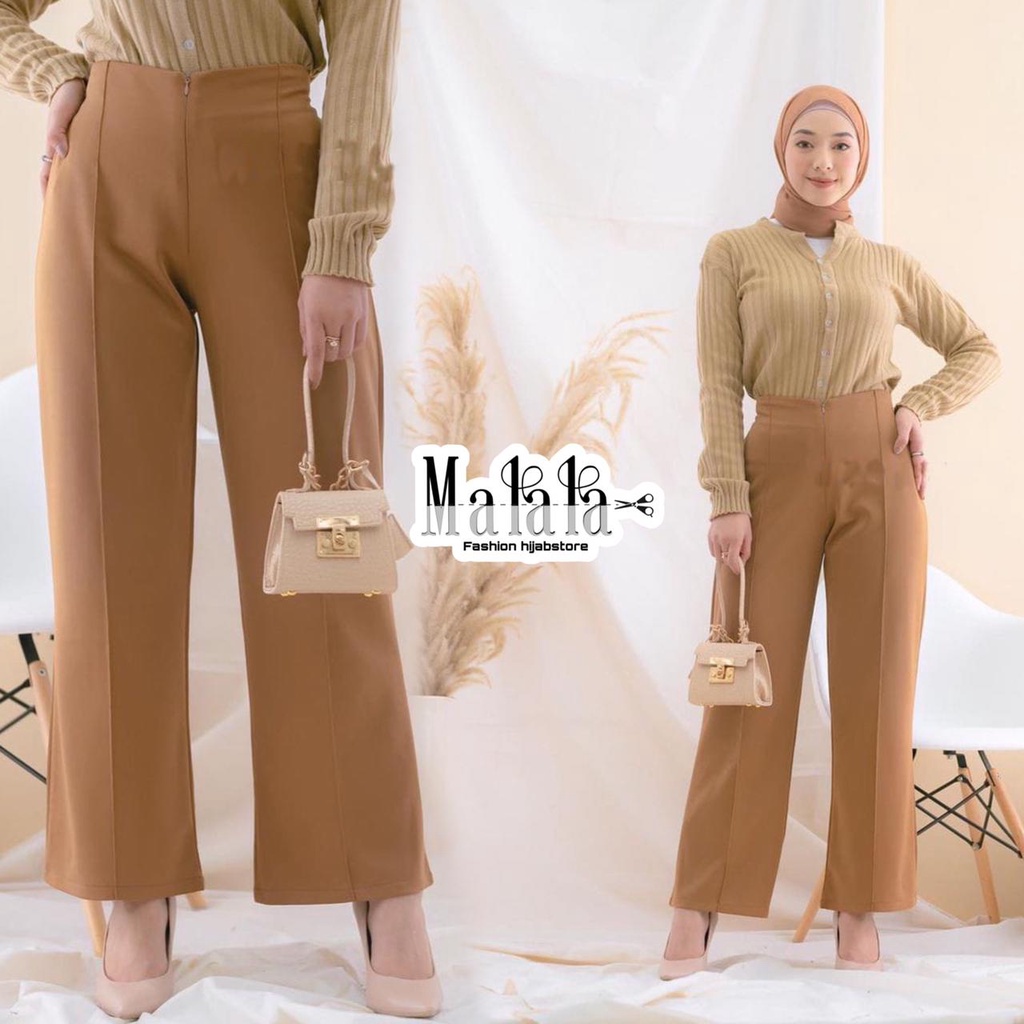 KULLOT SCUBA CELANA PANJANG WANITA BAWAHAN PREMIUM FASHION PAKAIAN PREMIUM MURAH BY MALALASTORE