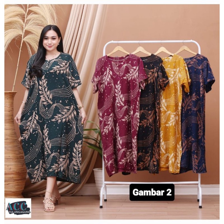 DASTER KANCING MOTIF BUNGA BUNGA JUMBO BIG SIZE DASTER RUMAHAN DASTER ANDIN MODEL TERBARU