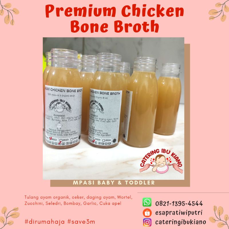 Jual Chicken Bone Broth Kaldu tulang ayam dan tulang sapi cair frozen