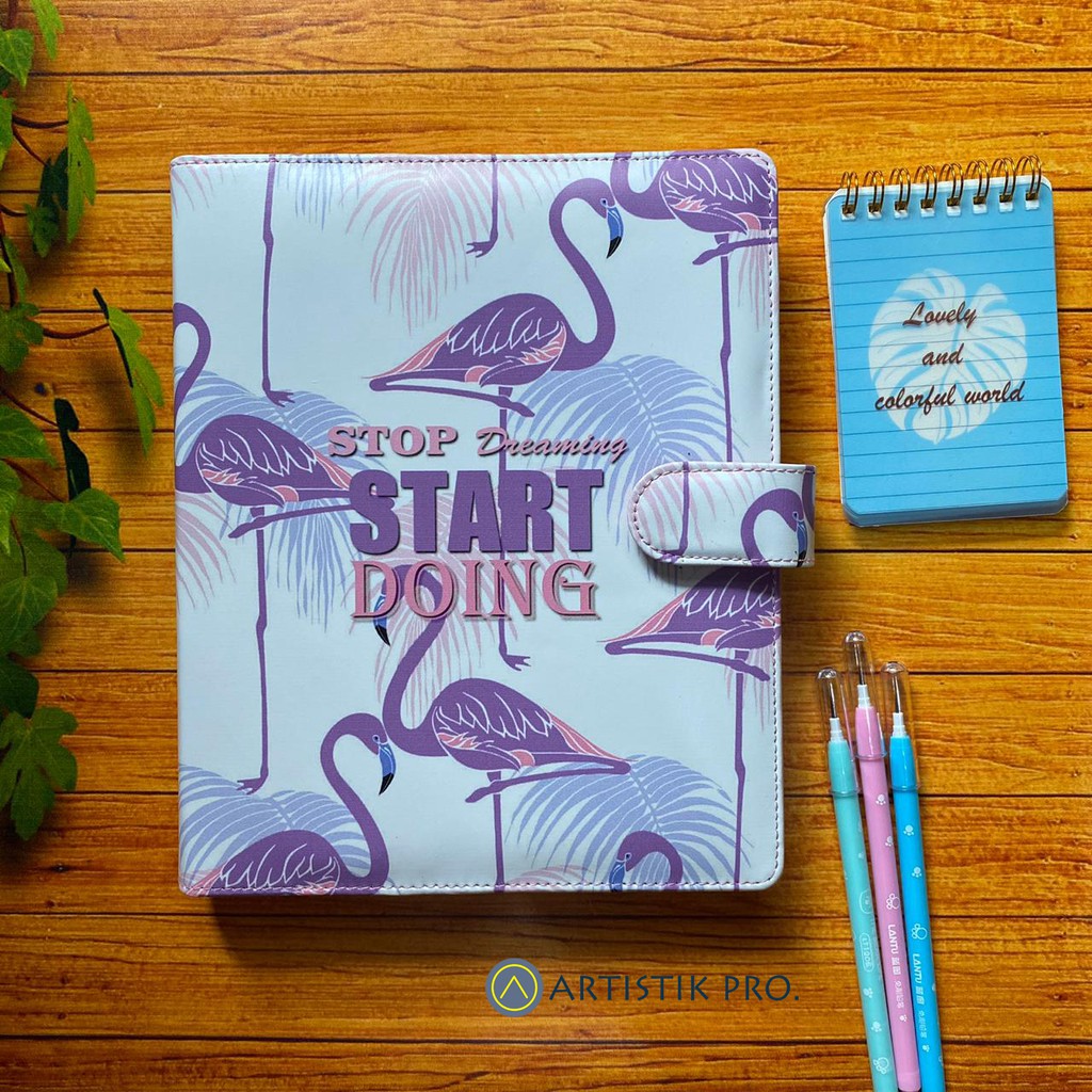 

BINDER PRINTING FLAMINGGO WARNA BAGIAN DALAM PINK SOFT
