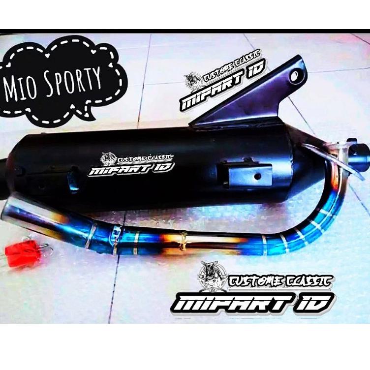 (HARGA TERMURAH) knalpot matik mio sorty suara bass moge