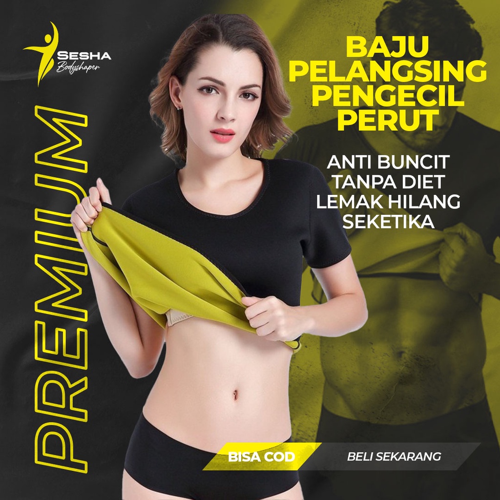 Korset Baju Pelangsing Body Pembakar Lemak Tubuh Pengecil Perut Buncit Pria Wanita Original Ampuh Sa