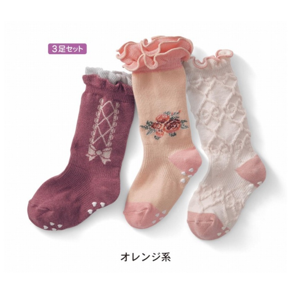 babyfit flowery baby sock kaos  kaki  panjang  bayi kaos  kaki  