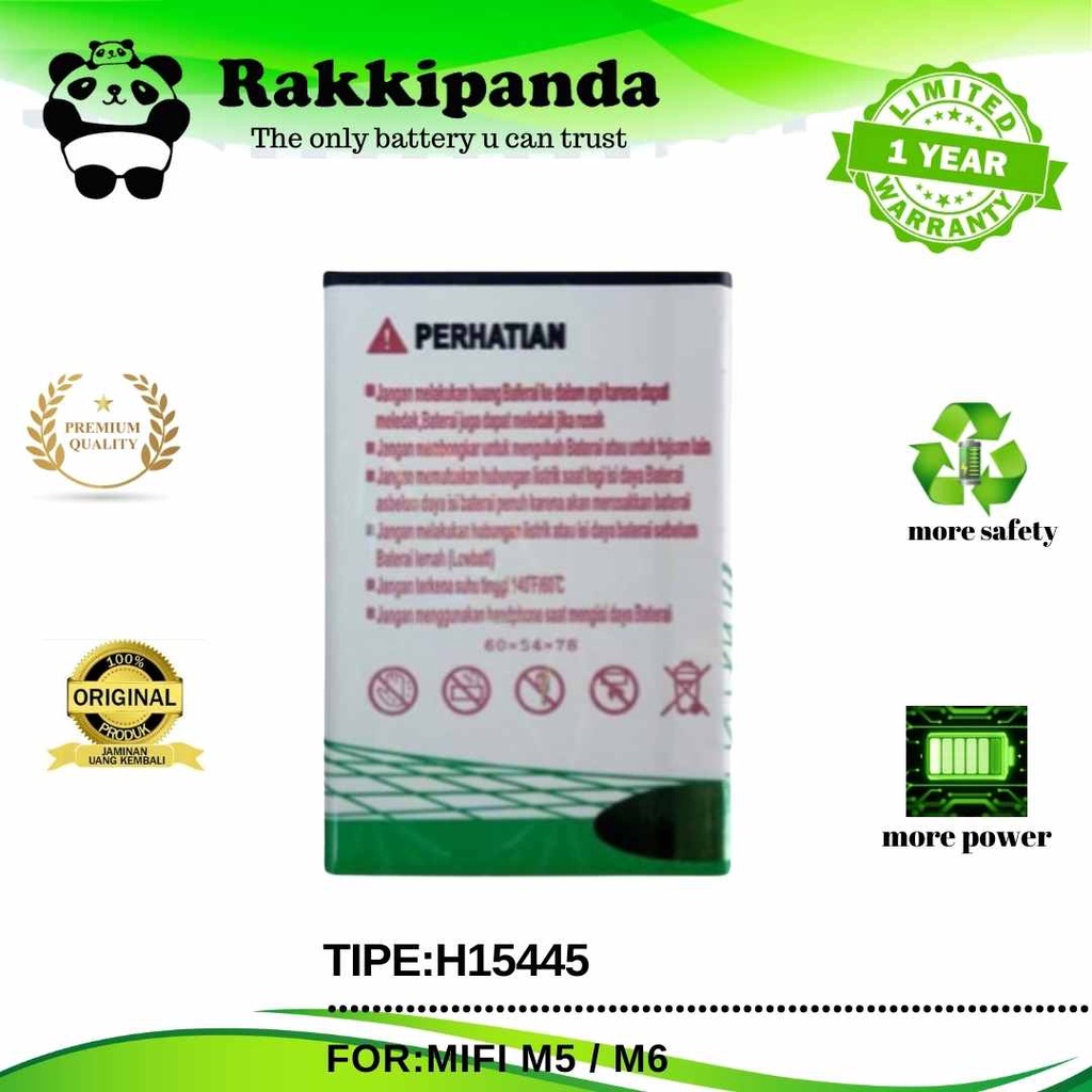 (R/K)- RakkiPanda - H15445 Mifi M5 / M6 Batre Batrai Baterai