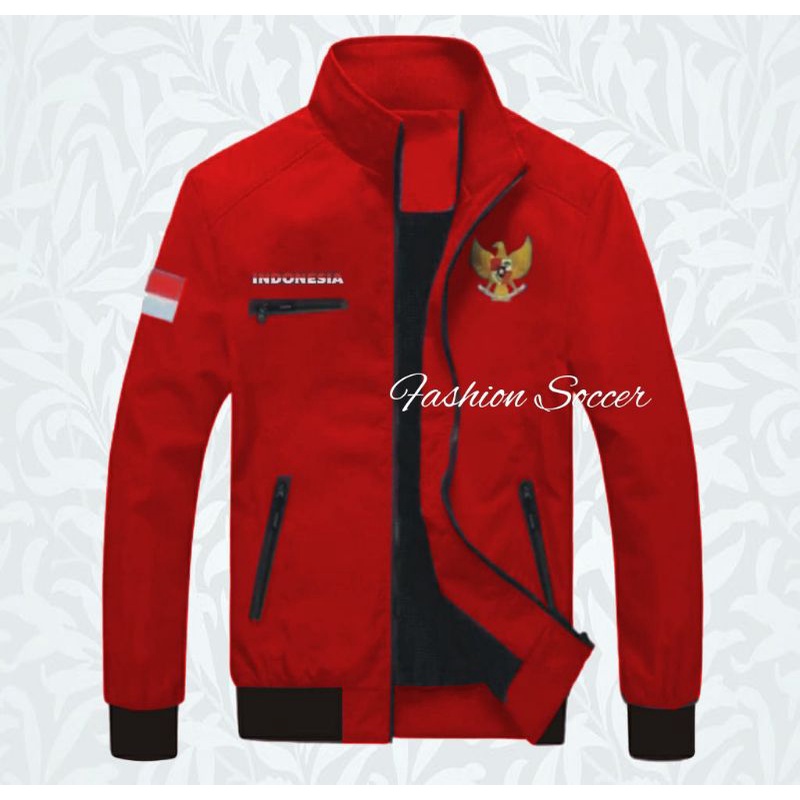 Jaket Harington Garuda Merah Putih Jaket Timnas