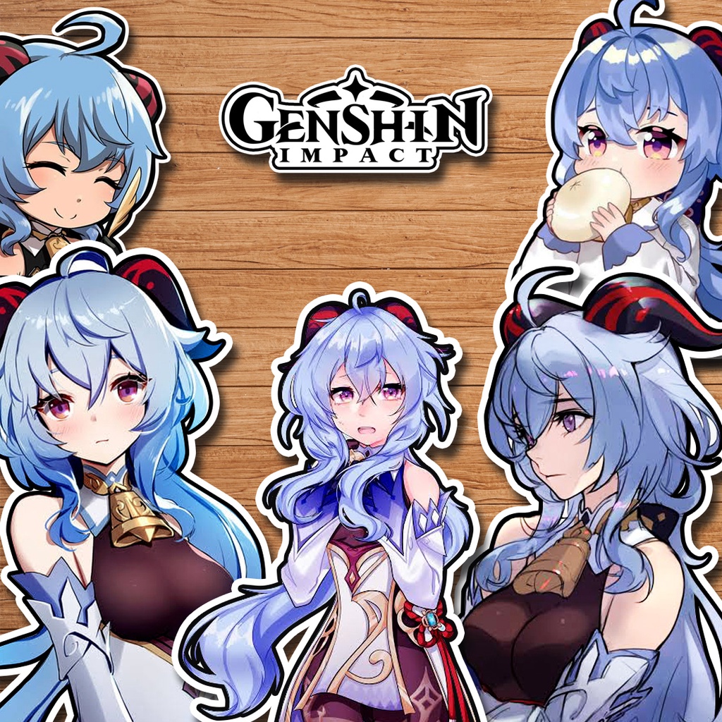 

Sticker genshin Ganyu / stiker pack anime waterproof