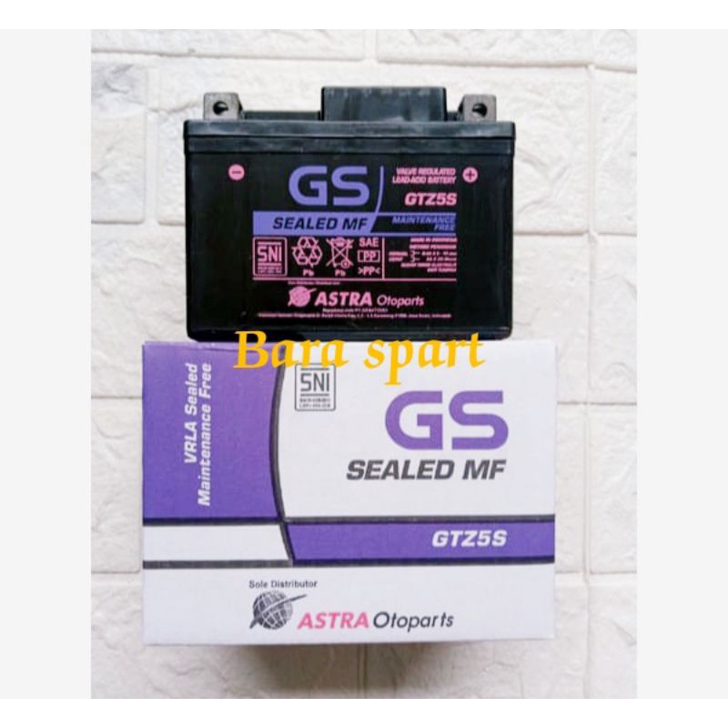 Aki gs aki kering untuk vario 125/fi/scoopy/beat/fi/new/supra x125/spacy ori