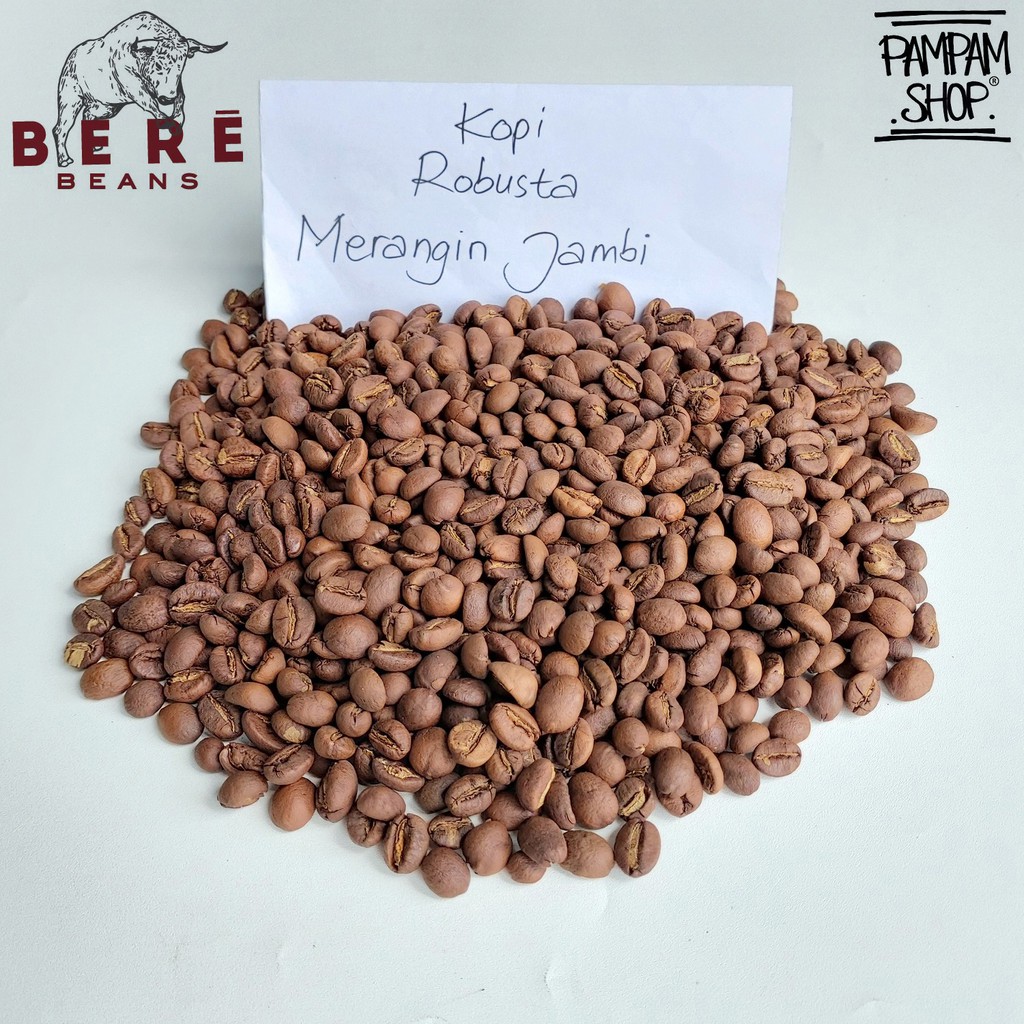 Kopi Robusta Merangin Jambi Indonesia 250 GRAM Biji Bubuk Coffee Beans Giling Coffe Cofe Bean 250 Gr