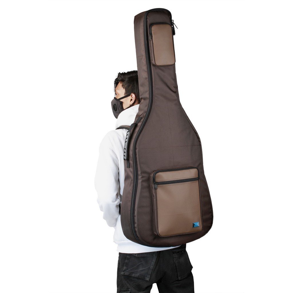 Zorc - Valt | Tas Gitar Akustik | Softcase Yamaha APX 500ii, 600, 700 | Gigbag Acoustic Bass Brown