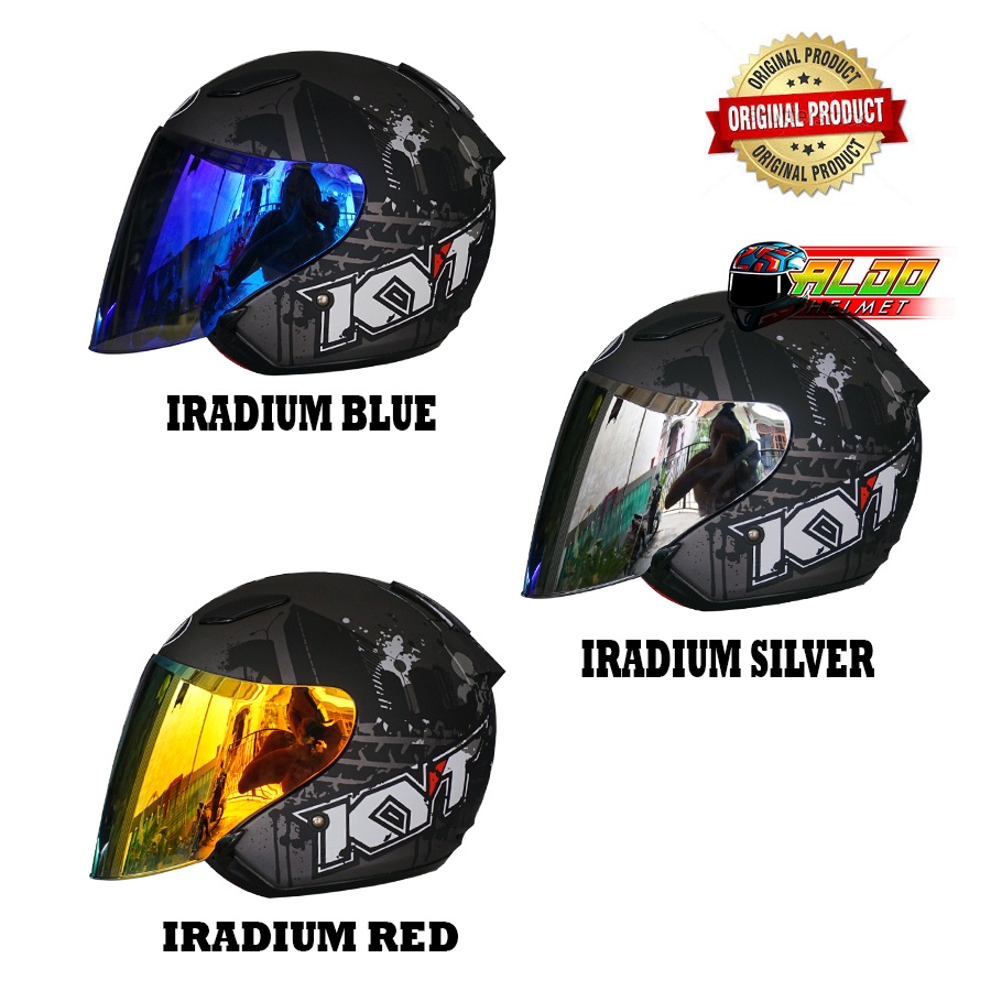 HELM KYT DJ MARU MOTIF #10 GUN METAL DOFF BLACK HELM HALF FACE TERBARU HELM KYT DJ MARU TERLARIS