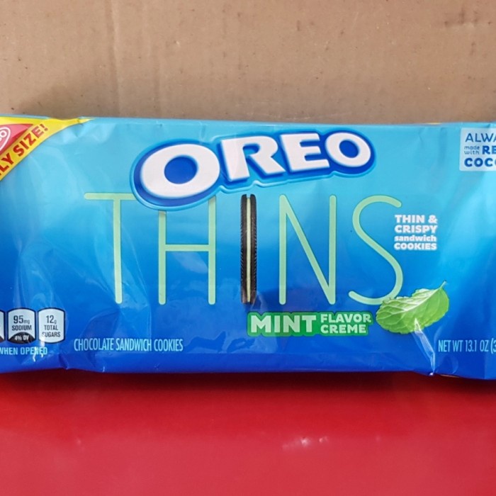 

Siap Krim Oreo Thins Import Oreo Cookies Kemasan Besar Original Usa 17Oz / 482Gr - Dark Chocolate