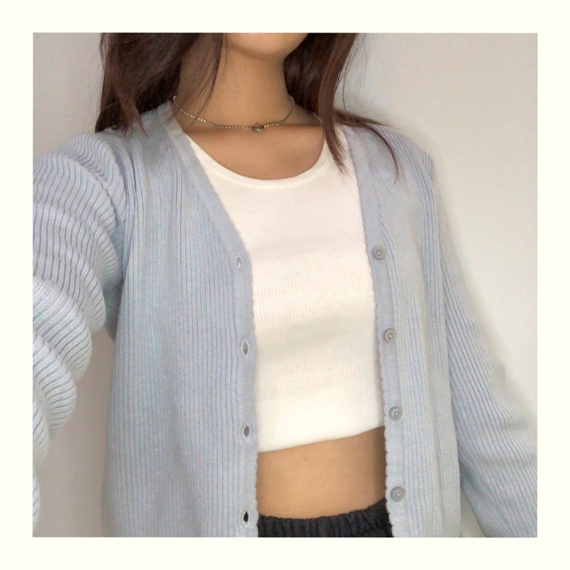Blue Cardigan Brandy Melville