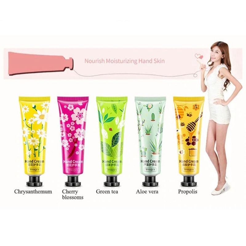 Images Hand Cream Isi 5 PCS / Lotion Krim Tangan Menghaluskan Kulit Tangan Kering