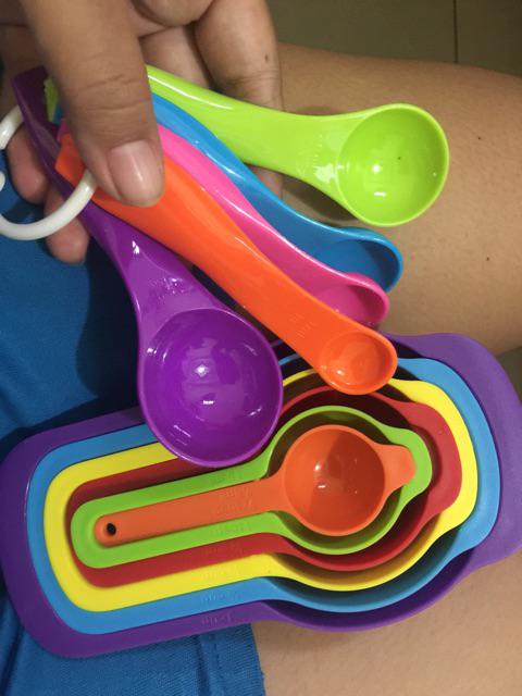Besar Sendok Takar 6 Sets Plastic Measuring Spoon Ukur Bumbu Roti