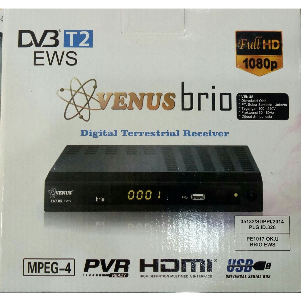 Set Top Box TV digital DVB T2 /STB VENUS