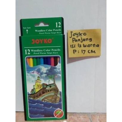 

7.7 SALE Pensil warna joyko panjang 12 warna