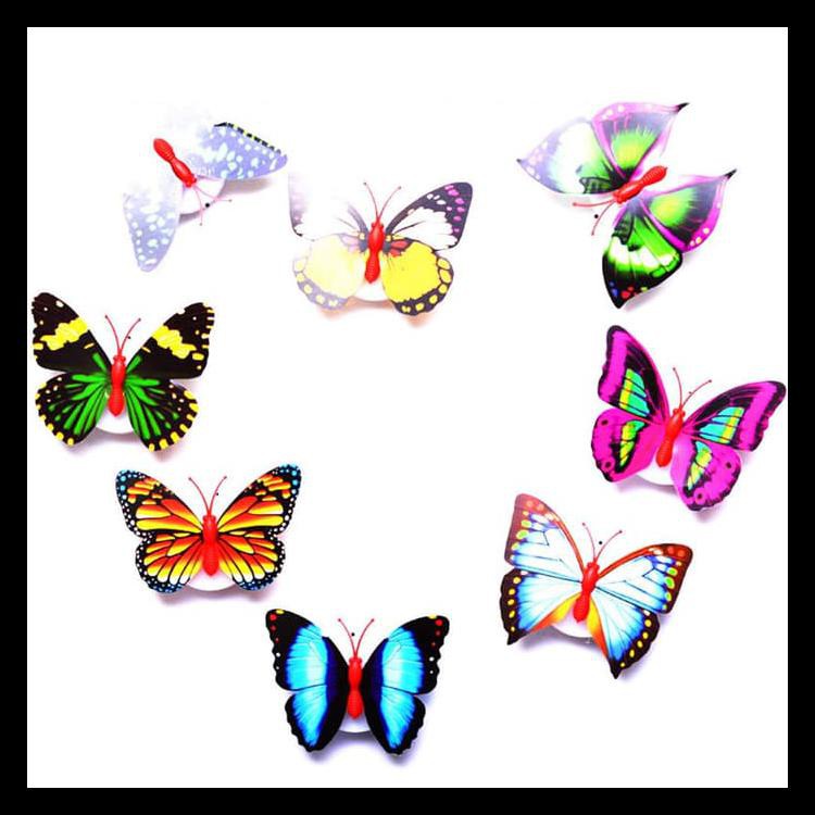 Hot List Led Kupu Kupu Led Butterfly Lampu Kamar Led Dinding - Random Model Terbaru
