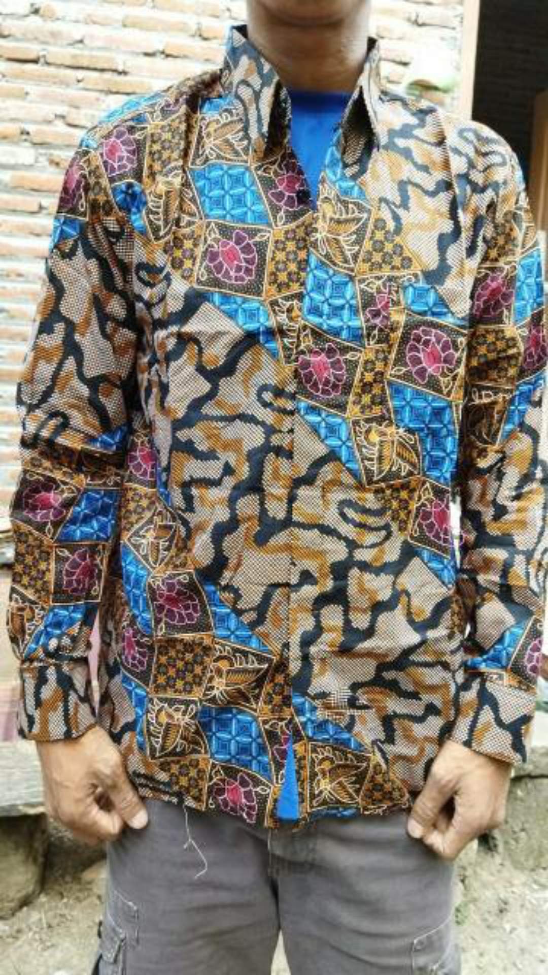 New Kemejapria Lengan Panjang 848vo Kemeja Pilot Pangkat Pdl Teknisi P Ke 4029ys Keneja Batik Pria G