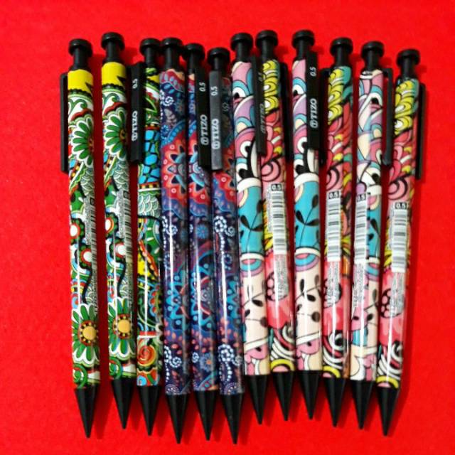 

Pensil mekanik 0.5mm motif batik/dino/lucu ECER!!!!
