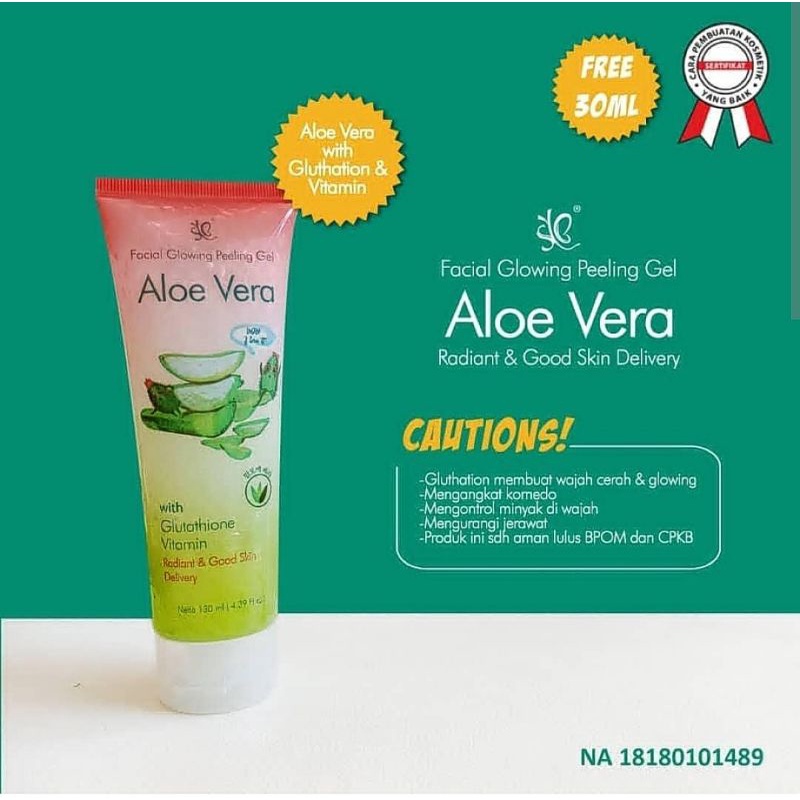 facial glowing Pelling gel aloevera SYB