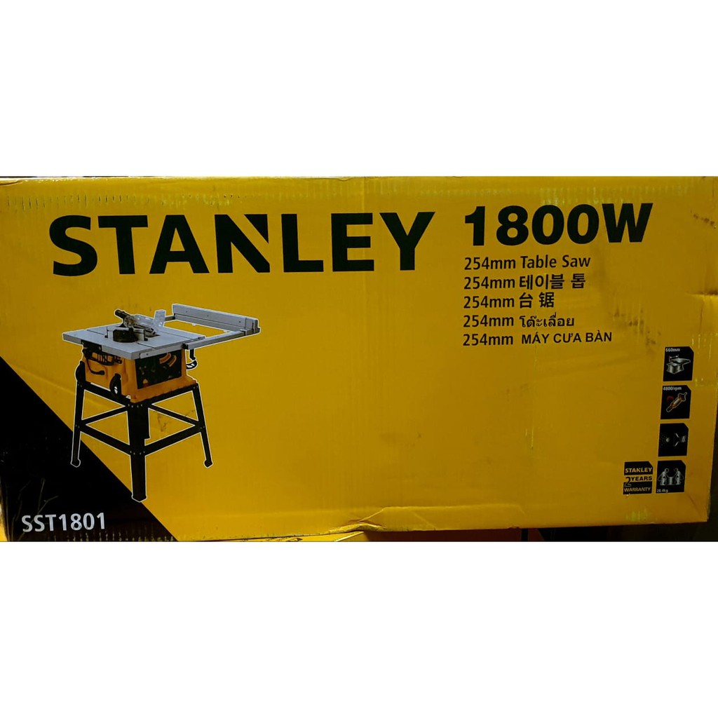 NEW STANLEY 1801 Table Saw 10 inch sst 1801 Stanley sst1801 Gergaji Kayu