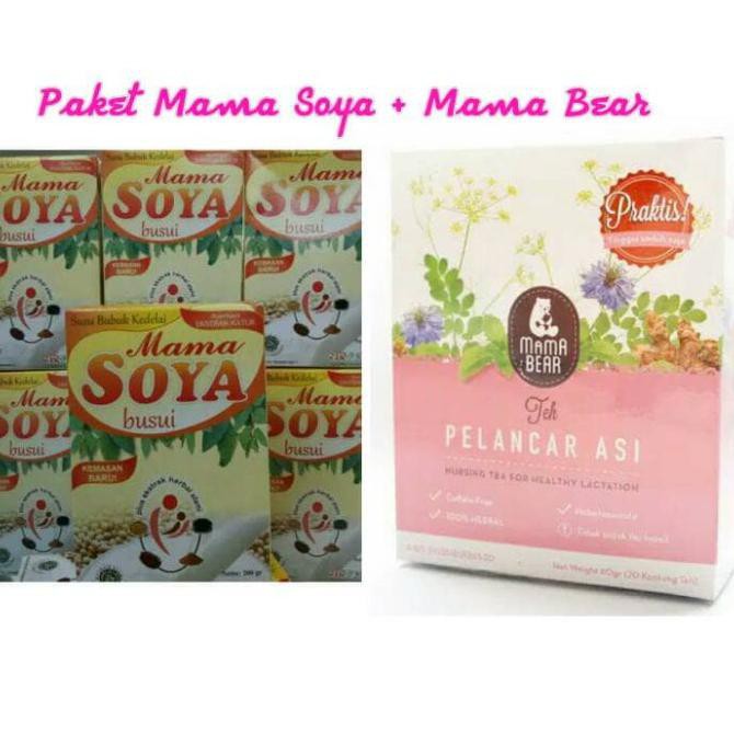 [[BISA COD]] Paket Mama Bear teh pelancar asi & mama soya Kode 108