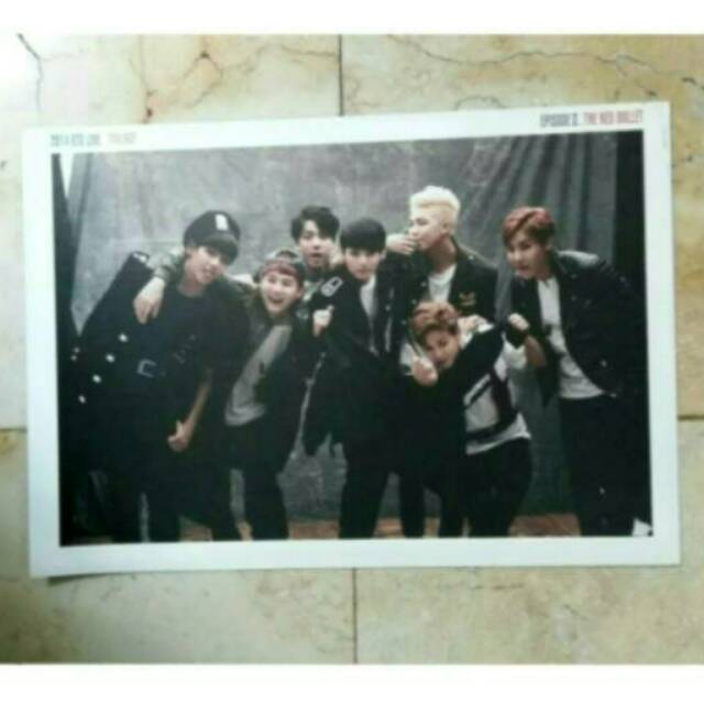 BTS 방탄소년단 2014 Live Trilogy Episode II : The Red Bullet Group Mini Poster Official