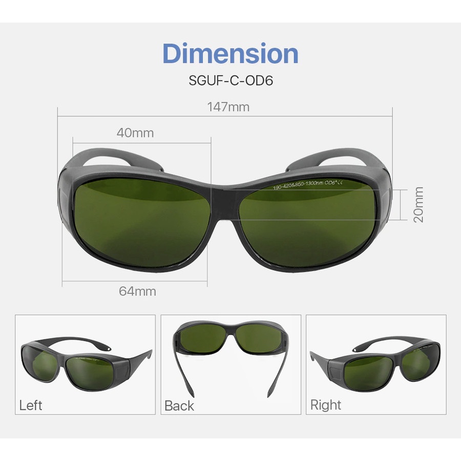 CloudRay Fiber Laser Safety Google 1064 nm SGUF-C-OD6