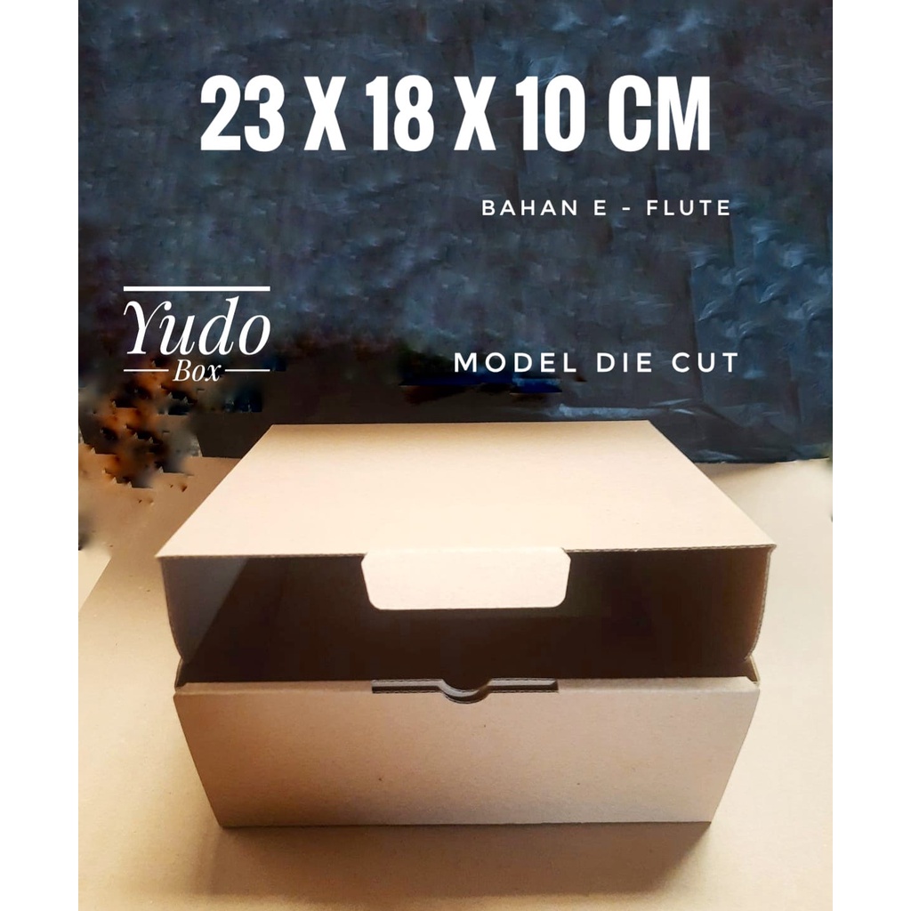 

Kardus karton uk. 23 x 18 x 10 cm...die cut box kotak Souvenir -dll