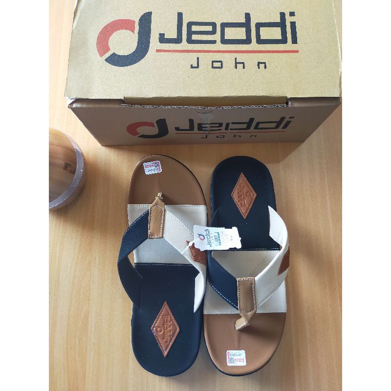 Sandal Jeddi Hawai (Man) Tan-Hitam