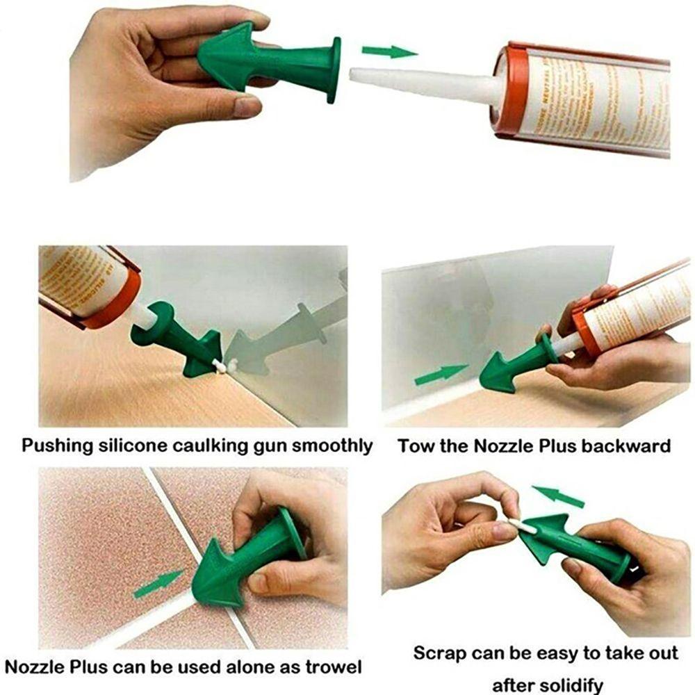 Chookyy 3in1 Sealant Nozzle Silicone Spatula Alat Pembersih Nat Scraper