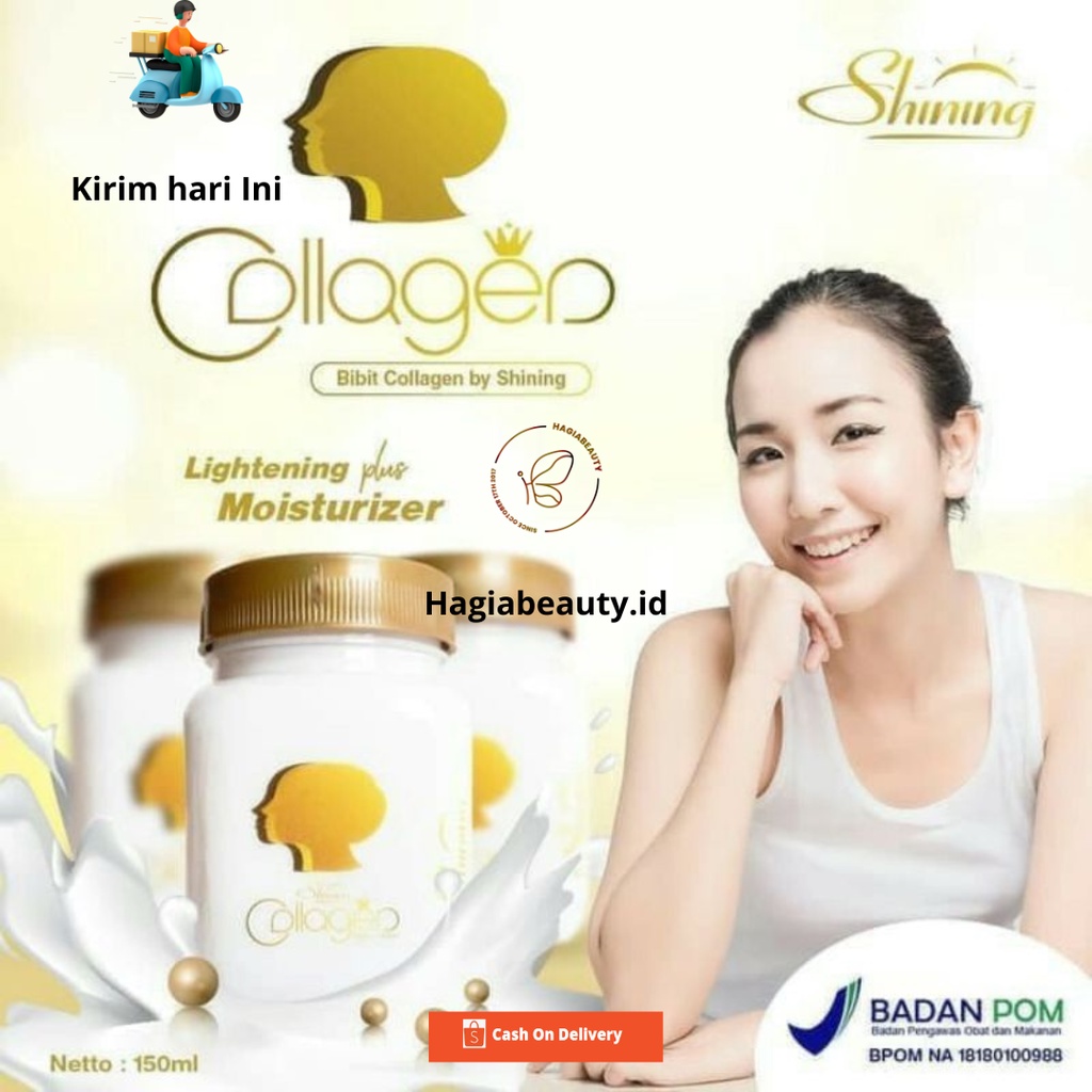 Bisa COD - BPOM SHINING BIBIT COLLAGEN LOTION 150 ML - SHINNING BIBIT PEMUTIH